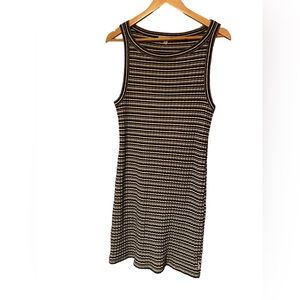 Vans Womens Black & White Striped Sleeveless Skater Dress Size XLarge